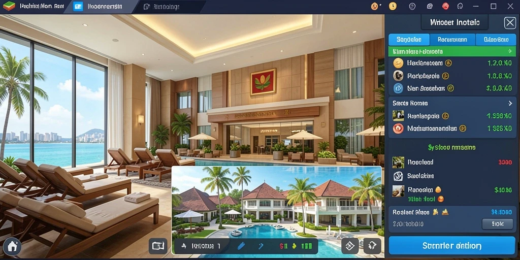 Screenshot menampilkan planet asing yang menakjubkan.