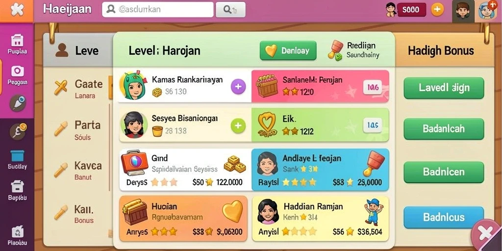 Tampilan antarmuka aplikasi yang user-friendly.