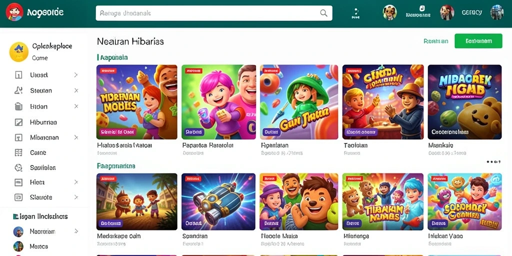 Tampilan antarmuka DUNIA77 yang menarik dan modern.