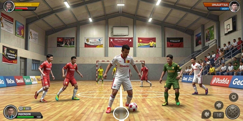 Screenshot menunjukkan antarmuka permainan yang menarik.