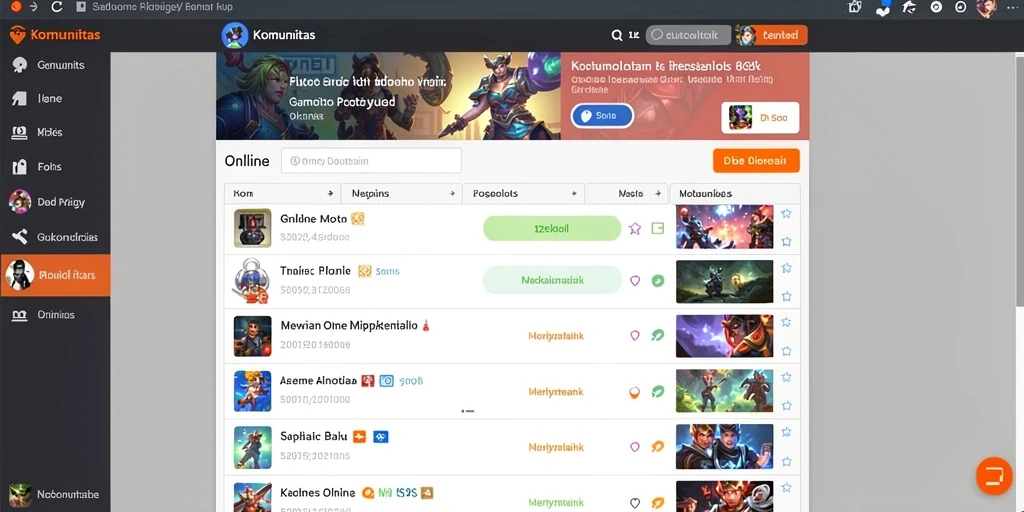 Tampilan awal game yang menarik dan informatif.