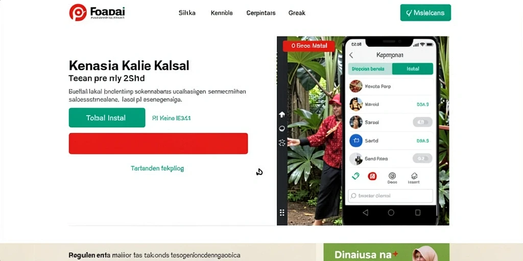 Tampilan awal yang menarik dan user-friendly.