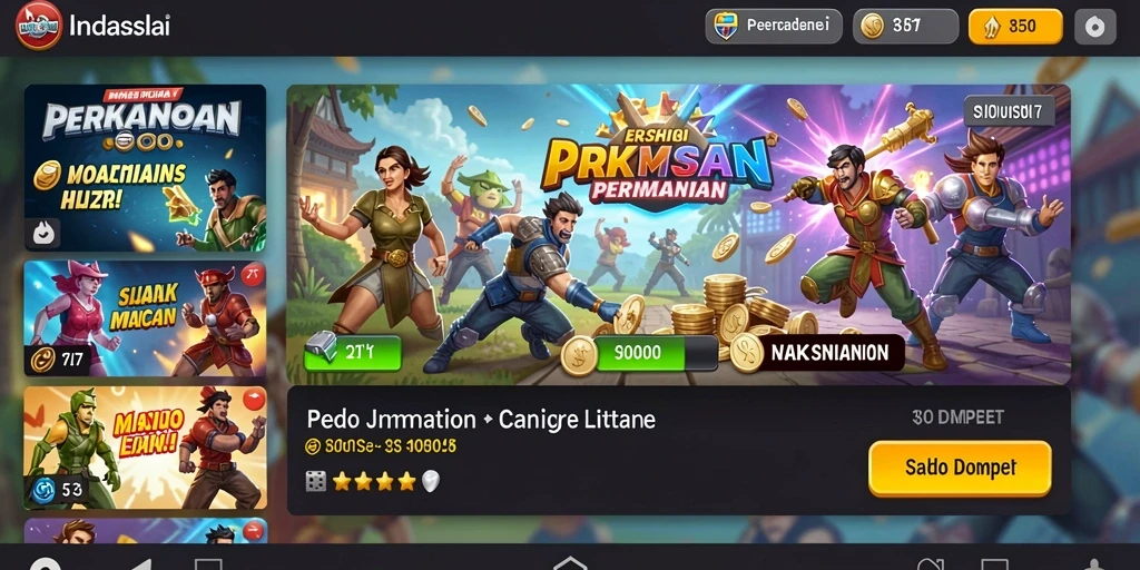 Tampilan utama aplikasi RAJA288 yang menarik dan modern.
