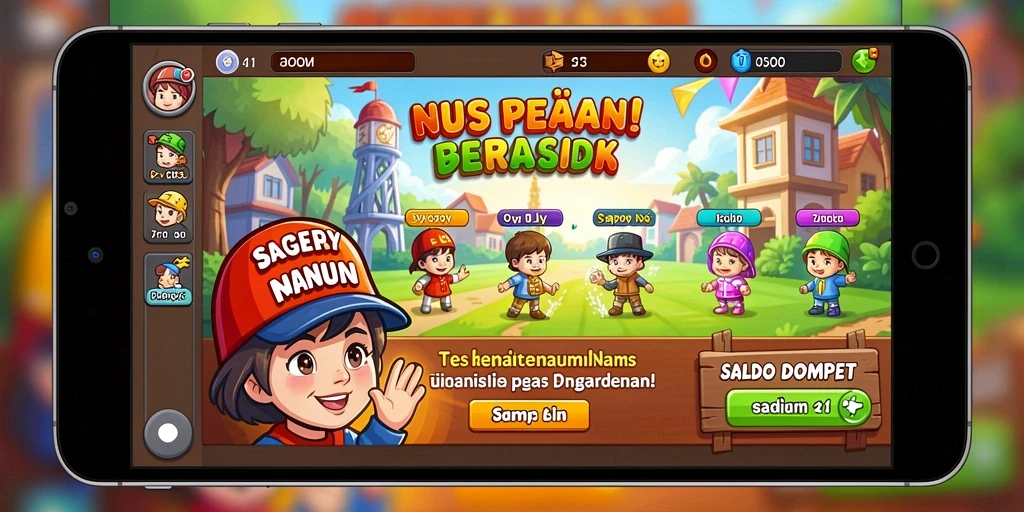 Tampilan menarik dari layar utama RAJAWALI55.