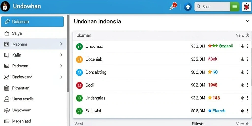 Tampilan menu utama WINALLCASINO yang menarik dan user-friendly.
